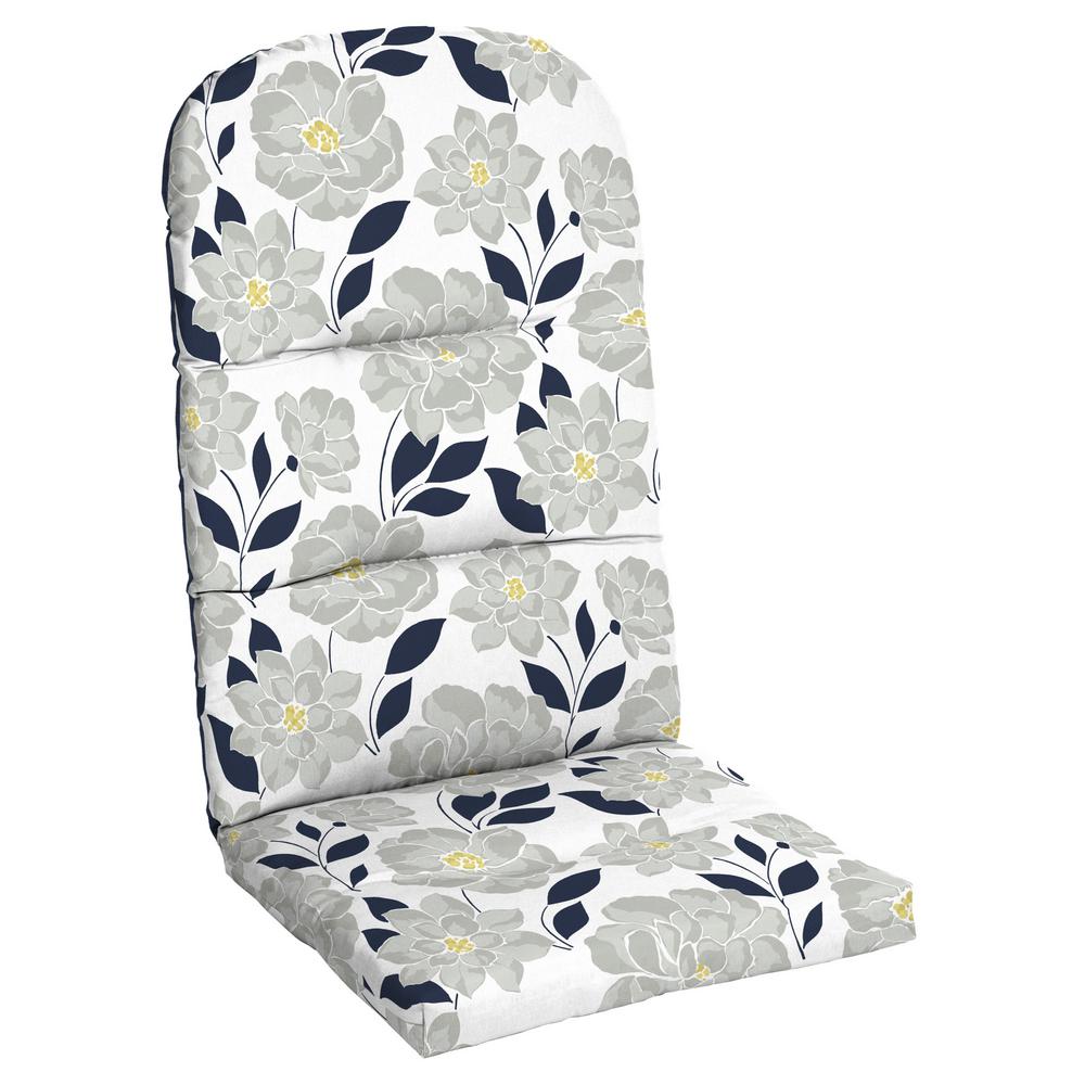 Hampton Bay Flower Show Outdoor Adirondack Chair Cushion 